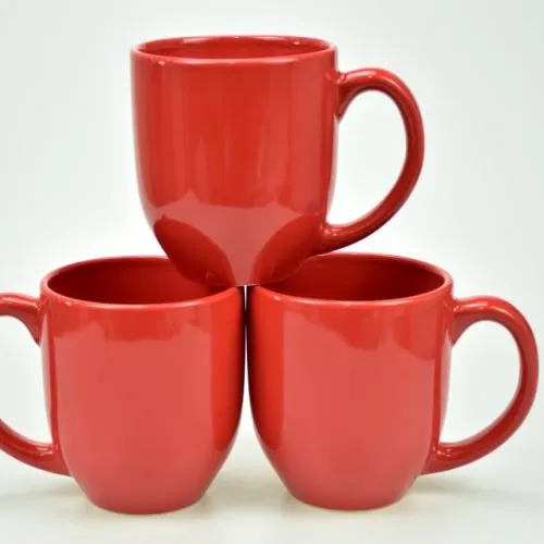 Round Shaped  Solid Color Mugs 11oz